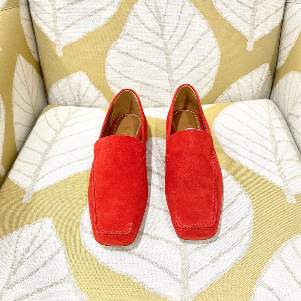 Staud Red Suede women’s Loafers Size 36.5
